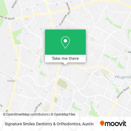 Mapa de Signature Smiles Dentistry & Orthodontics