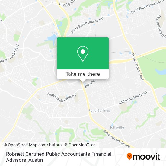 Robnett Certified Public Accountants Financial Advisors map