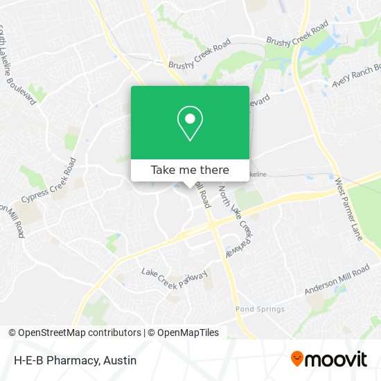Mapa de H-E-B Pharmacy