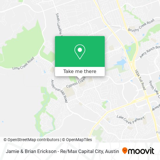 Mapa de Jamie & Brian Erickson - Re / Max Capital City