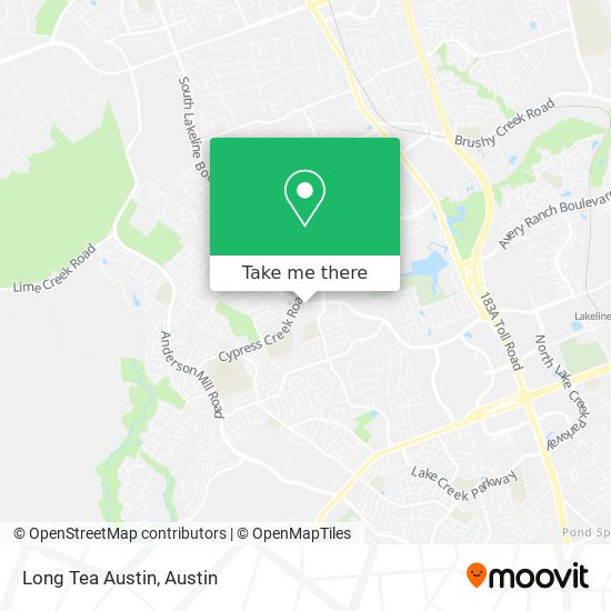 Mapa de Long Tea Austin