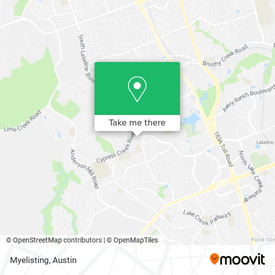 Myelisting map