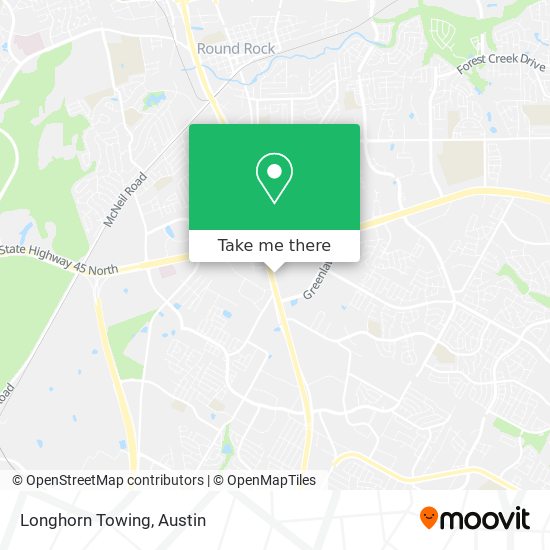 Mapa de Longhorn Towing