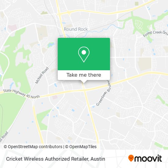 Mapa de Cricket Wireless Authorized Retailer