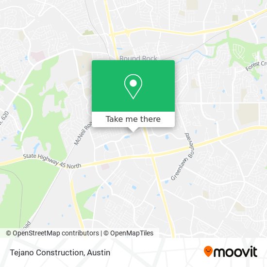 Tejano Construction map