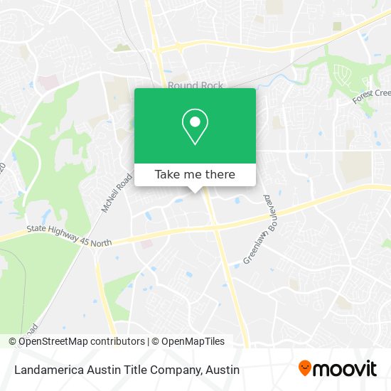 Landamerica Austin Title Company map