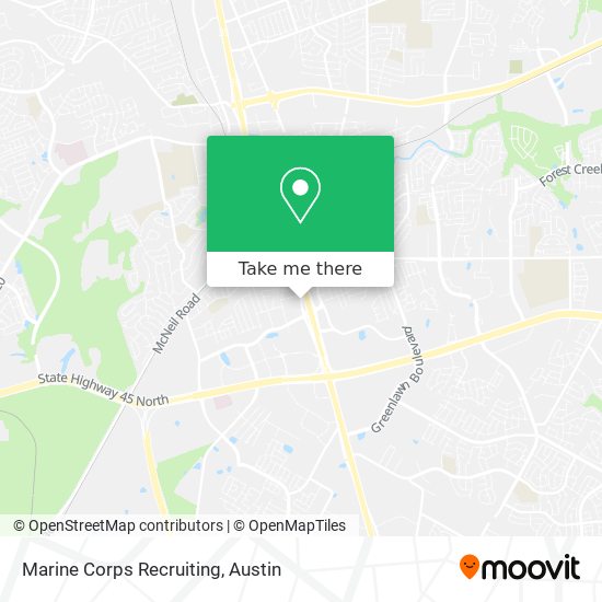 Mapa de Marine Corps Recruiting