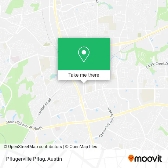 Mapa de Pflugerville Pflag