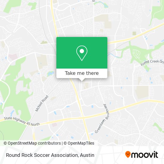 Mapa de Round Rock Soccer Association