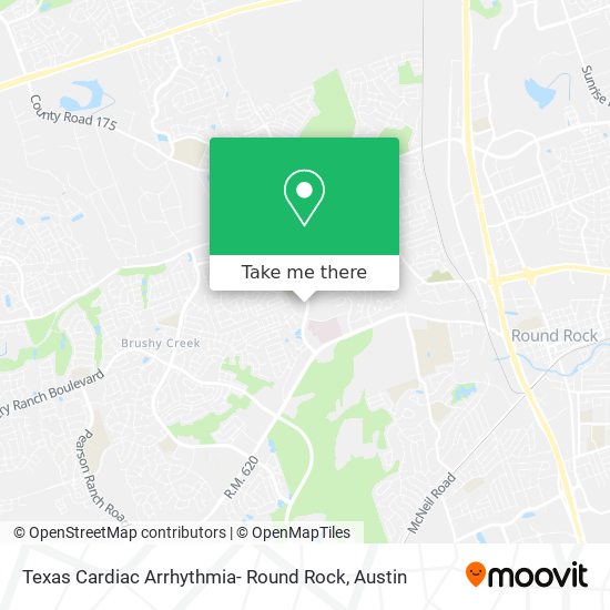 Texas Cardiac Arrhythmia- Round Rock map