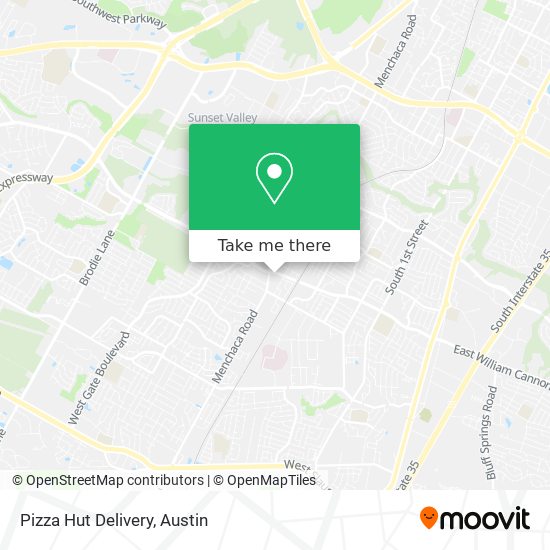 Mapa de Pizza Hut Delivery