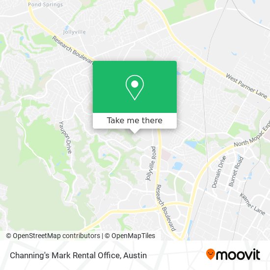 Channing's Mark Rental Office map