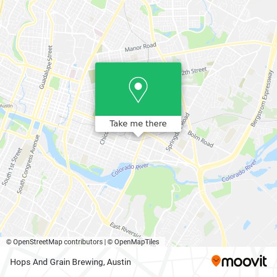 Hops And Grain Brewing map
