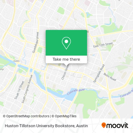 Mapa de Huston-Tillotson University Bookstore