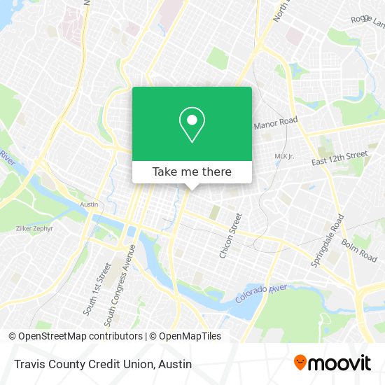 Travis County Credit Union map