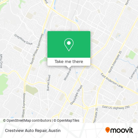 Crestview Auto Repair map