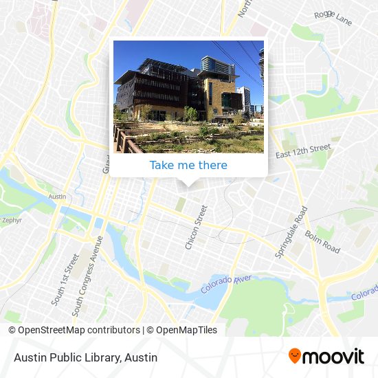 Mapa de Austin Public Library