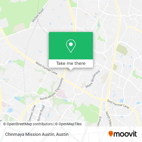Chinmaya Mission Austin map
