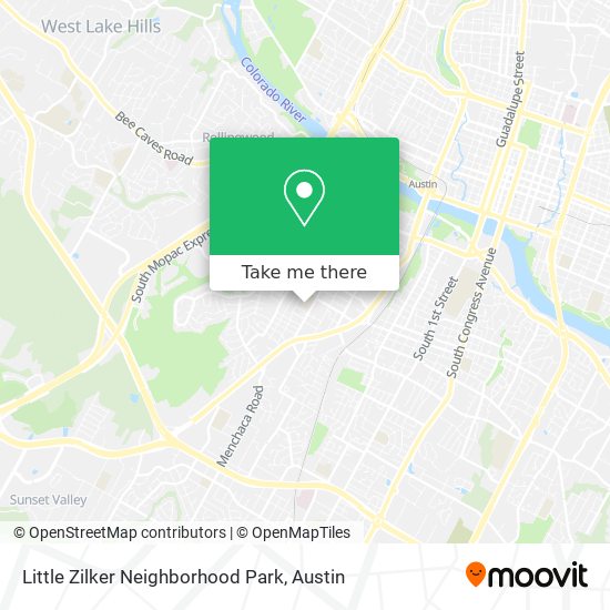 Little Zilker Neighborhood Park map