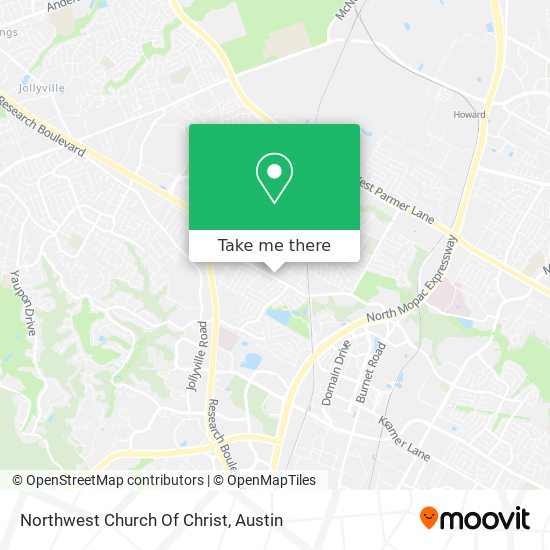Northwest Church Of Christ map