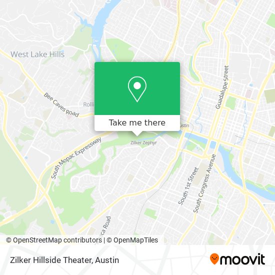 Zilker Hillside Theater map