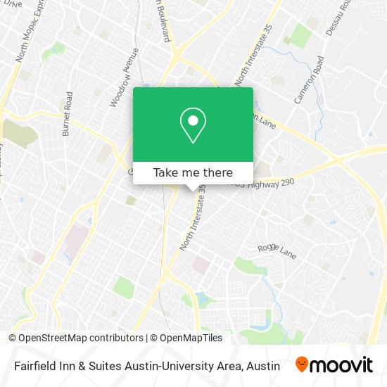 Fairfield Inn & Suites Austin-University Area map