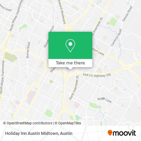 Mapa de Holiday Inn Austin Midtown