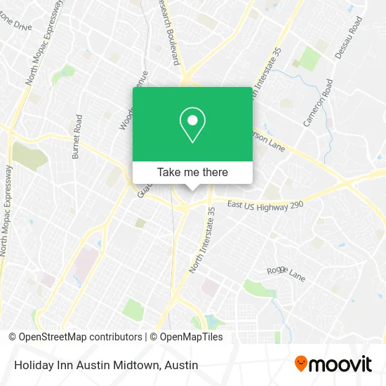 Holiday Inn Austin Midtown map
