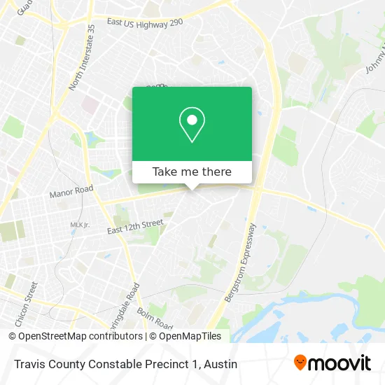 Travis County Constable Precinct 1 map