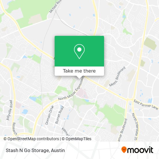 Mapa de Stash N Go Storage