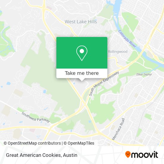 Great American Cookies map