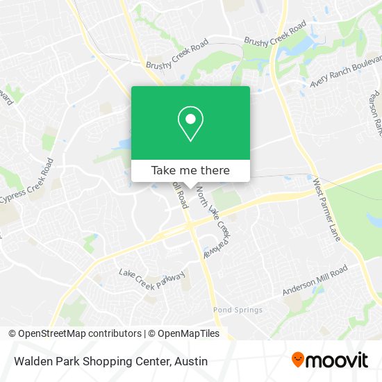 Walden Park Shopping Center map