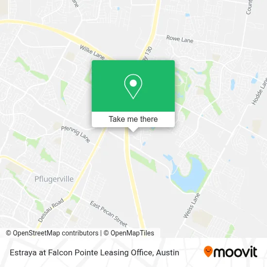 Estraya at Falcon Pointe Leasing Office map