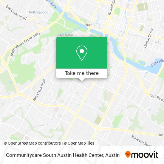 Communitycare South Austin Health Center map