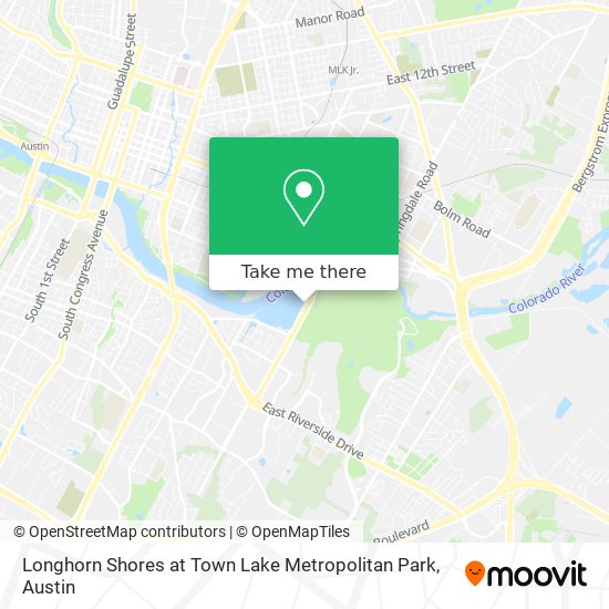 Longhorn Shores at Town Lake Metropolitan Park map
