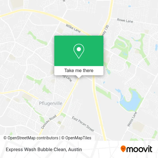 Express Wash Bubble Clean map