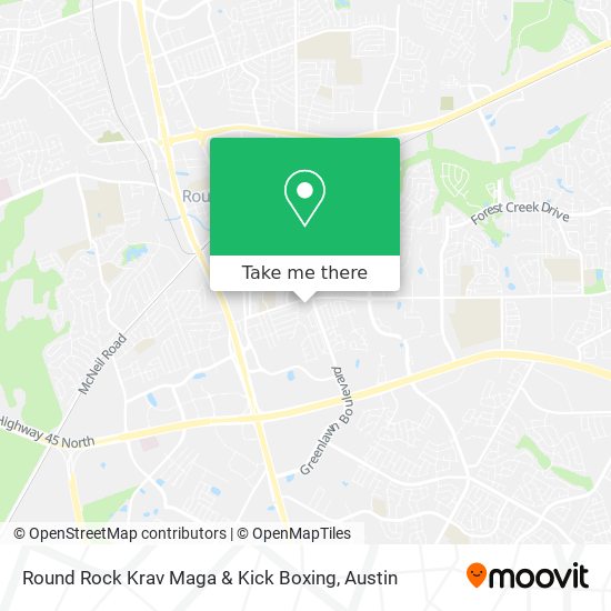 Round Rock Krav Maga & Kick Boxing map