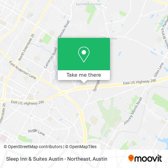 Mapa de Sleep Inn & Suites Austin - Northeast