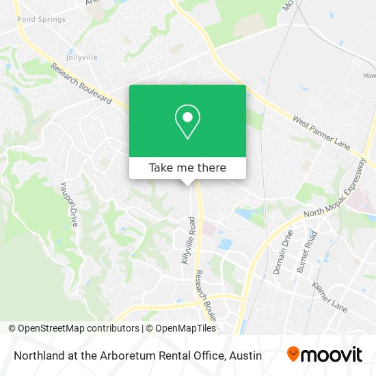 Northland at the Arboretum Rental Office map