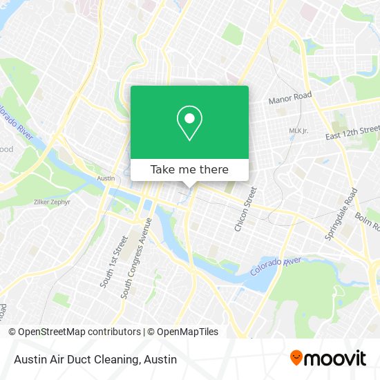 Austin Air Duct Cleaning map