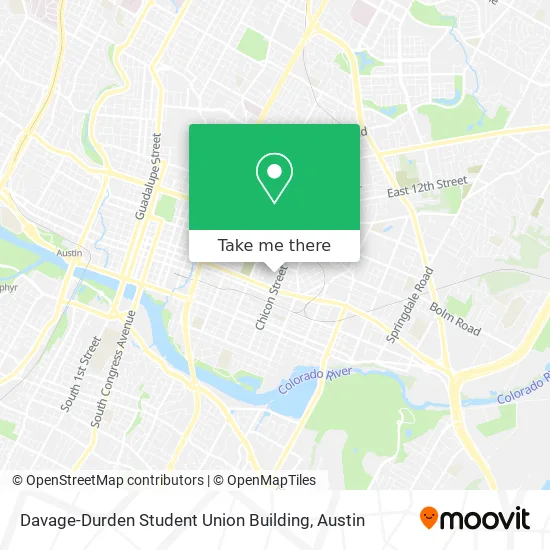 Mapa de Davage-Durden Student Union Building