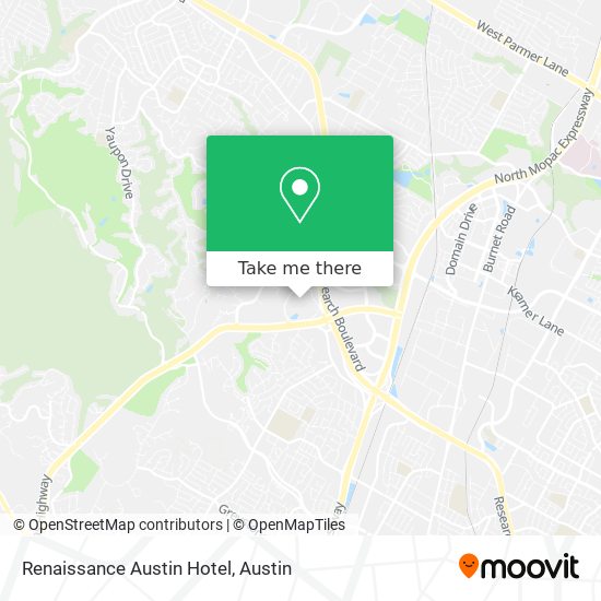 Renaissance Austin Hotel map