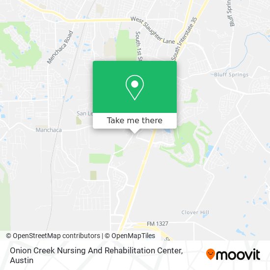 Mapa de Onion Creek Nursing And Rehabilitation Center