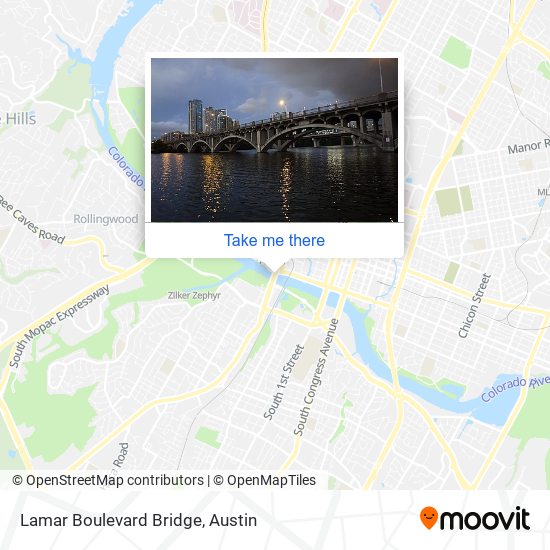 Mapa de Lamar Boulevard Bridge