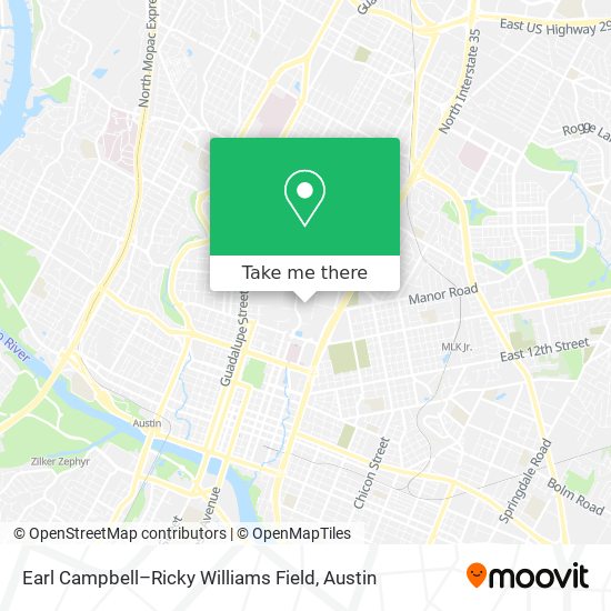 Earl Campbell–Ricky Williams Field map