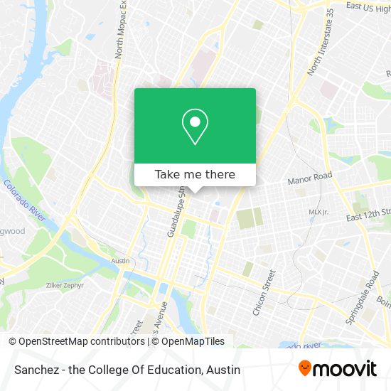 Sanchez - the College Of Education map