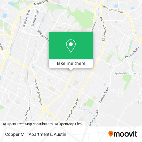 Mapa de Copper Mill Apartments