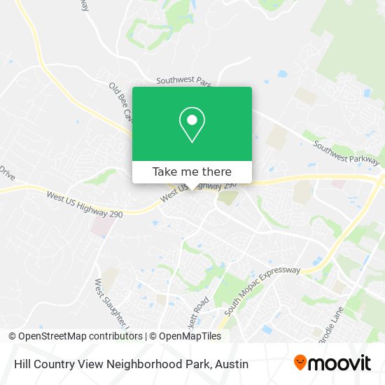 Mapa de Hill Country View Neighborhood Park