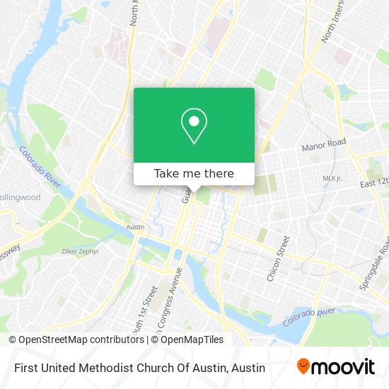 Mapa de First United Methodist Church Of Austin