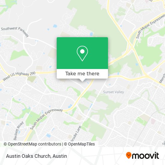 Austin Oaks Church map